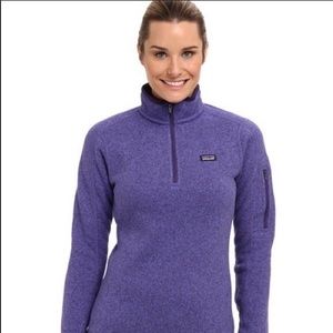 Patagonia Women’s Better Sweater 1/4-Zip in Purple Size M